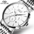 2020 Luxury Brand Men Watch  OYALIE Men WristWatch Fashion Stainless Steel Band Mechanical Watch Customs Logo Montre Homme Clock